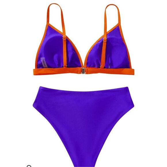 NEW SUUKSESS Triangle High Cut Bikini Set M 8/10 - Picture 2 of 8